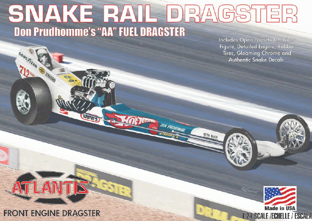 Atlantis 1/24 Don Prudhomme Snake Front Engine Dragster