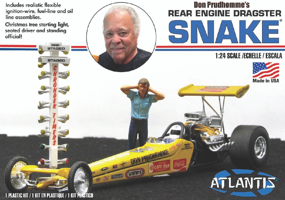 Atlantis 1/24 Don Prudhomme Snake Rear Engine Dragster