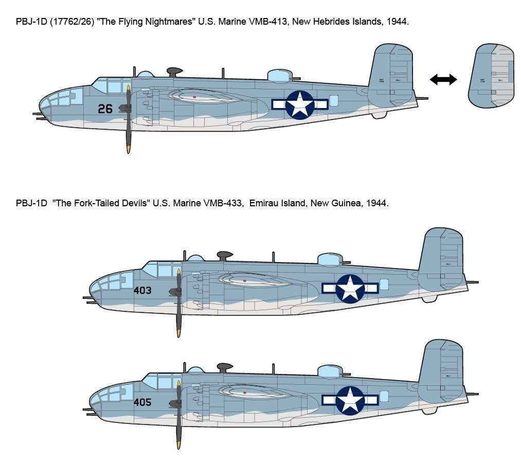 Academy 1/48 USMC PBJ-1D (B-25 Mitchell)