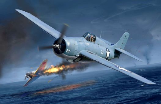 Academy 1/48 USN F4F-4 Wildcat "Battle of Midway" - Click Image to Close
