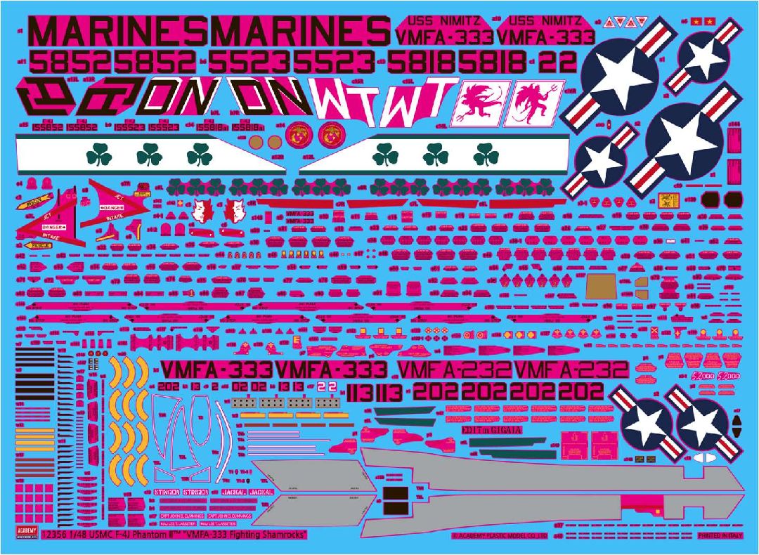 Academy 1/48 USMC F-4J "VMFA-333 Fighting Shamrocks"