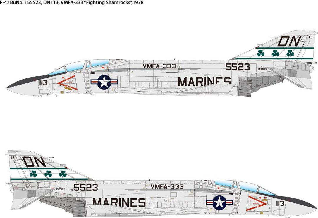 Academy 1/48 USMC F-4J "VMFA-333 Fighting Shamrocks"