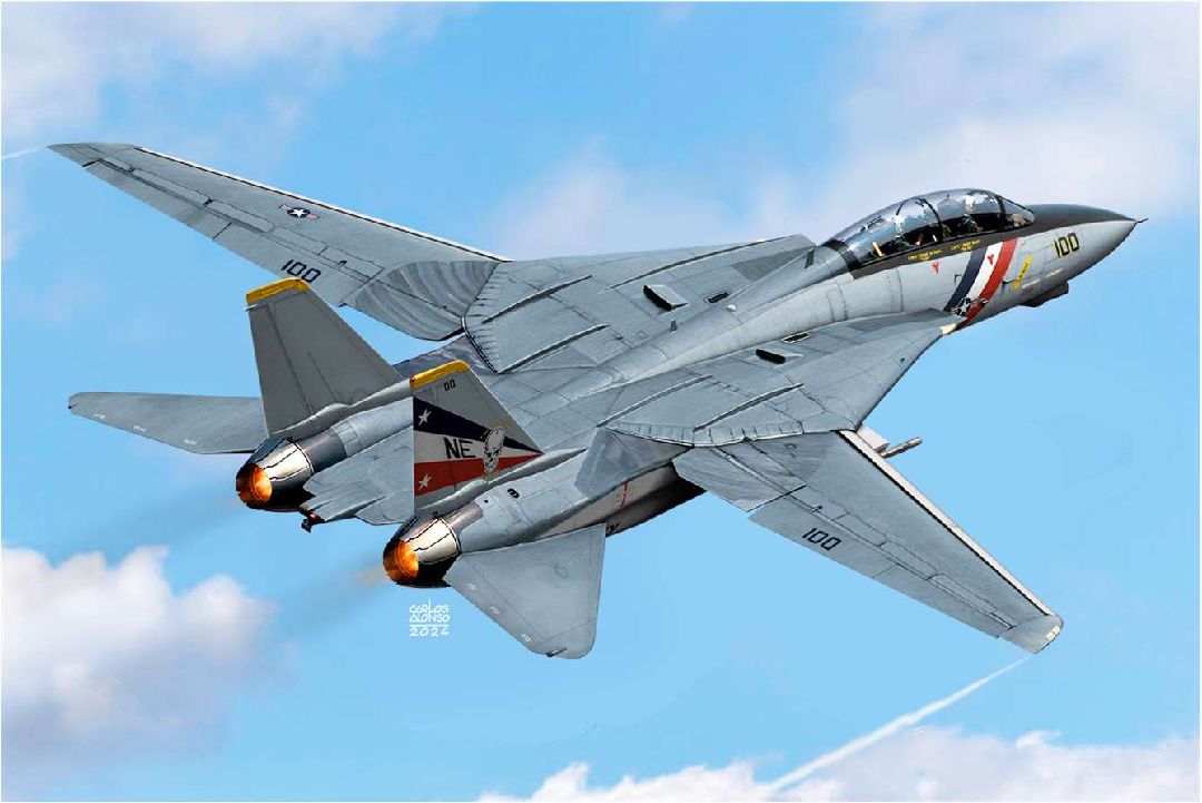 Academy 1/72 USN F-14D “VF-2 Bounty Hunters” - Click Image to Close