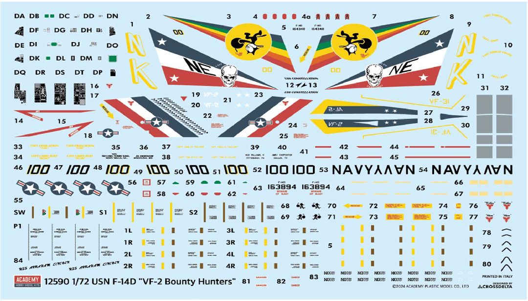 Academy 1/72 USN F-14D “VF-2 Bounty Hunters”