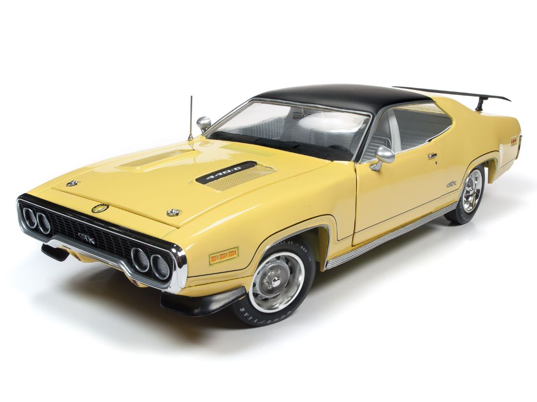 American Muscle 1/18 1971 Plymouth GTX Hardtop (MCACN) - Lemon Twist