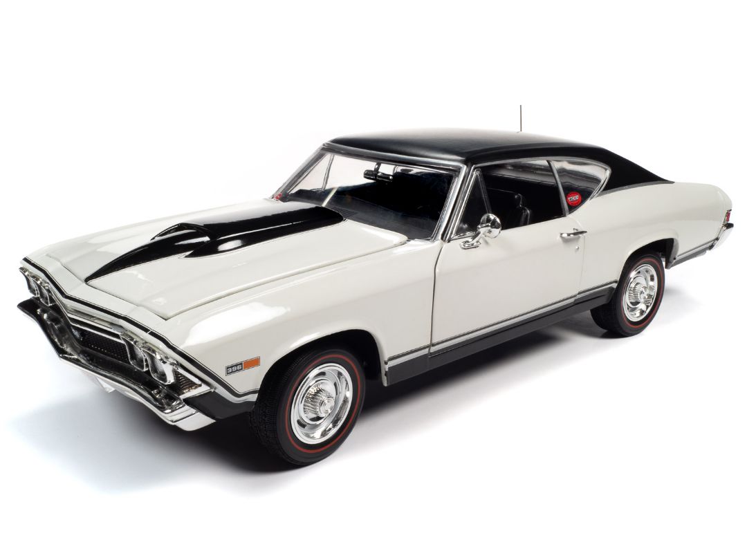 American Muscle 1/18 1968 Chevy NICKEY Chevelle SS Hardtop - Ermine White