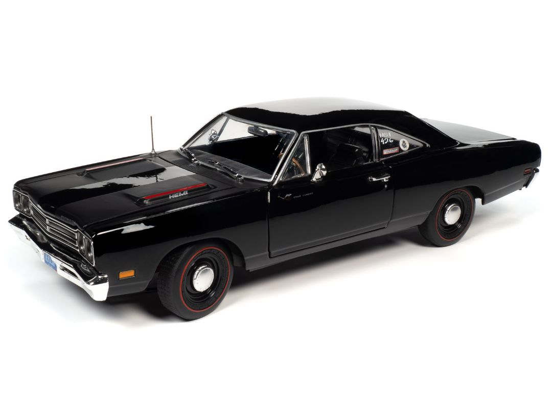 American Muscle 1969 Plymouth Roadrunner Hardtop (Hemmings Muscle Machines) - X9 Tuxedo Black