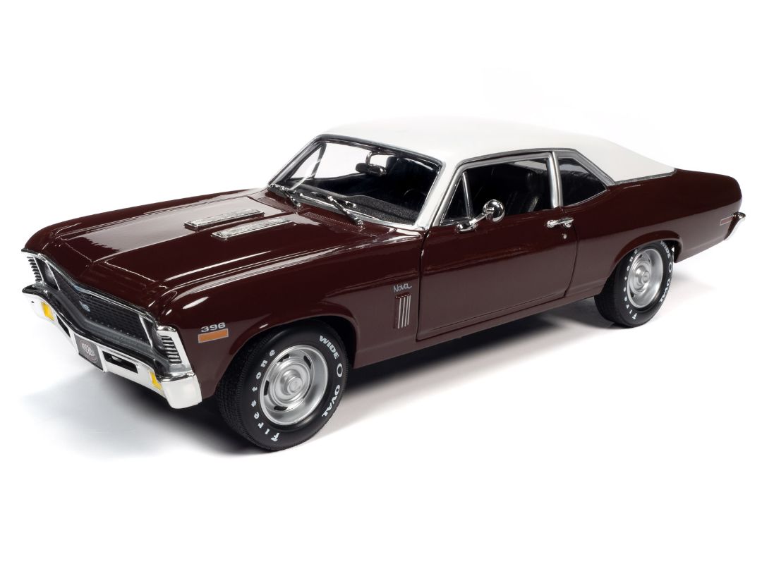 American Muscle 1/18 1970 Chevrolet Nova SS 396 (MCACN & Class of 1970) - Black Cherry