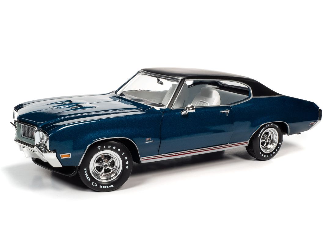 American Muscle 1/18 1970 Buick Hardtop GS Stage 1 (Hemmings Muscle Machines) - Diplomat Blue