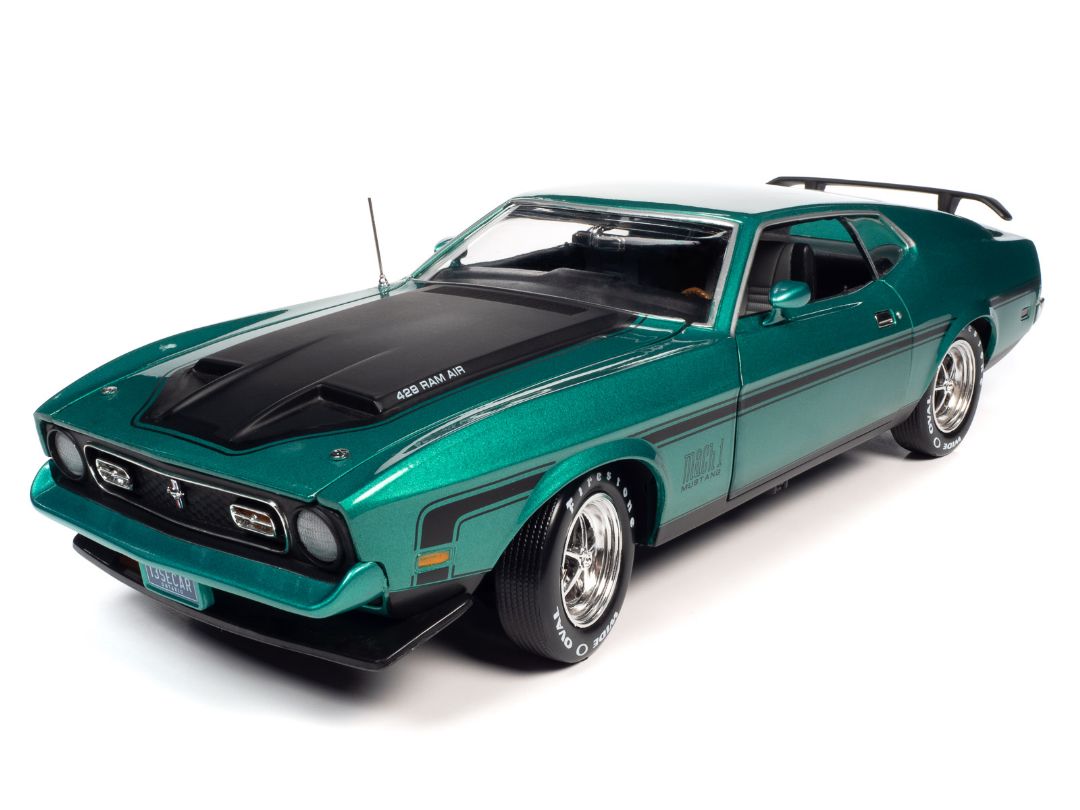 American Muscle 1/18 1971 Ford Mustang Mach 1 (Class of 1971) - Grabber Green Metallic