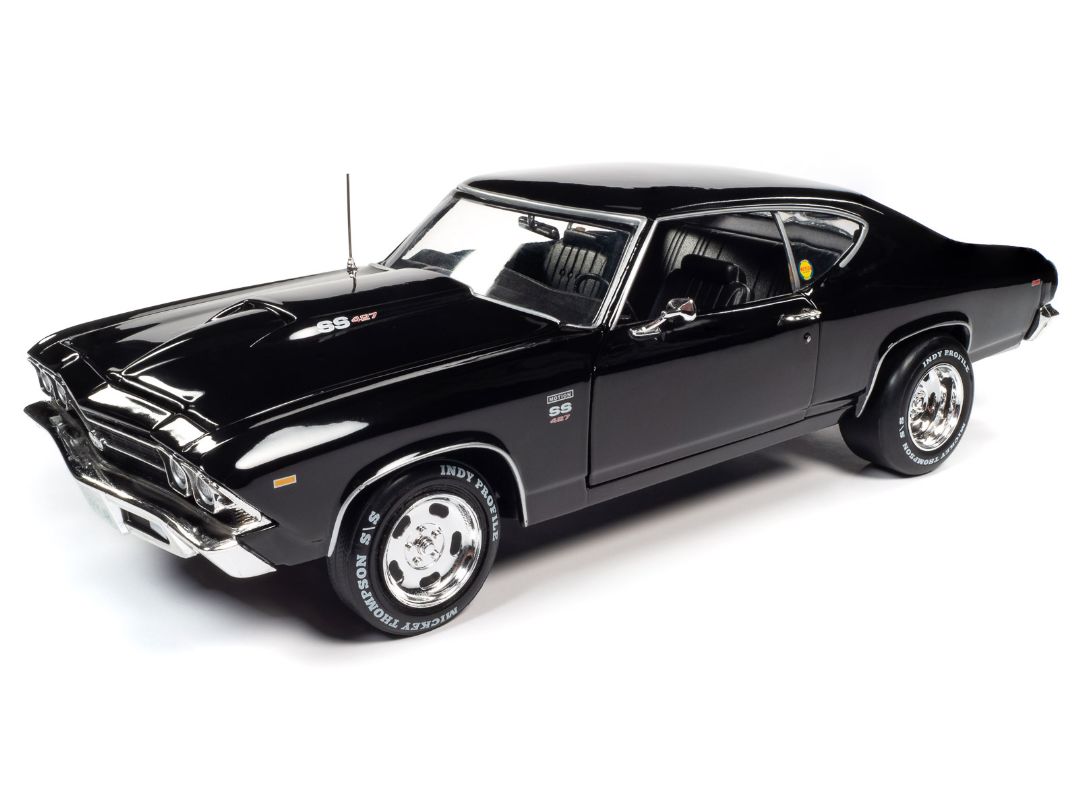 American Muscle 1/18 1969 Chevrolet Chevelle Hardtop (Baldwin Motion) - Tuxedo Black