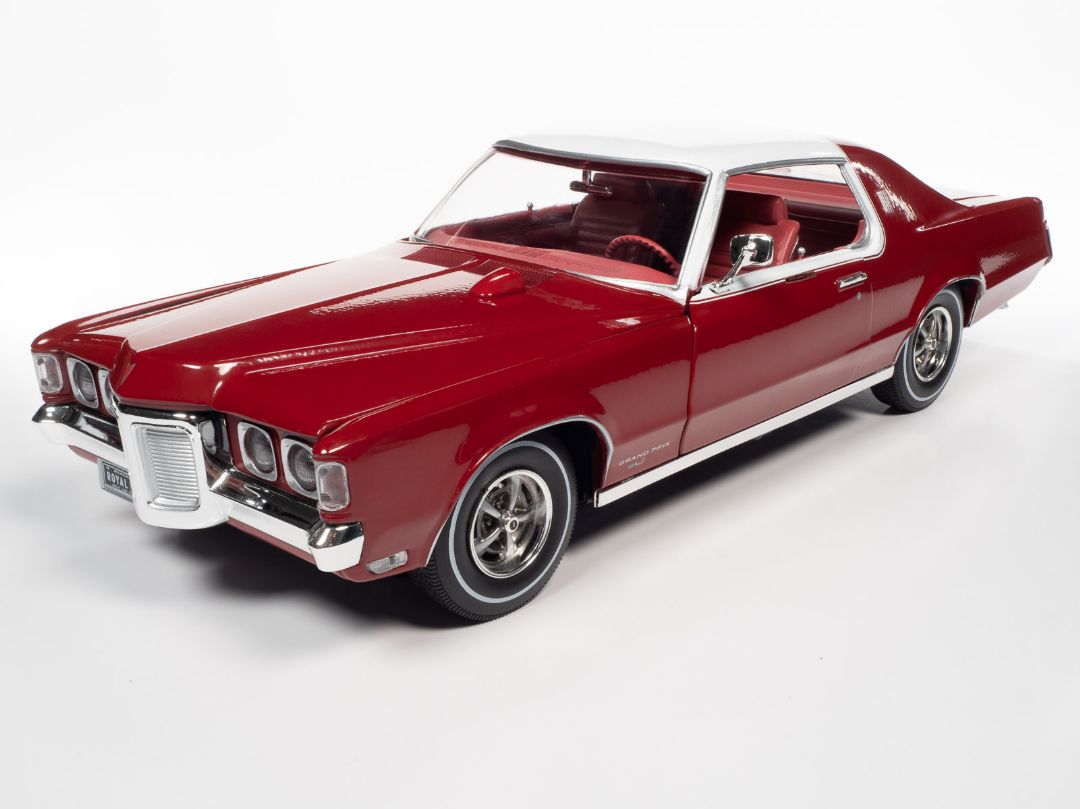 American Muscle 1/18 1969 Pontiac Grand Prix Hardtop (Royal Bobcat) - Matador Red