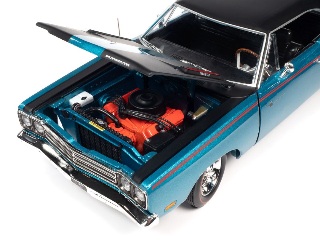 American Muscle 1/18 1969 Plymouth RR Hardtop - Q5 Turquoise