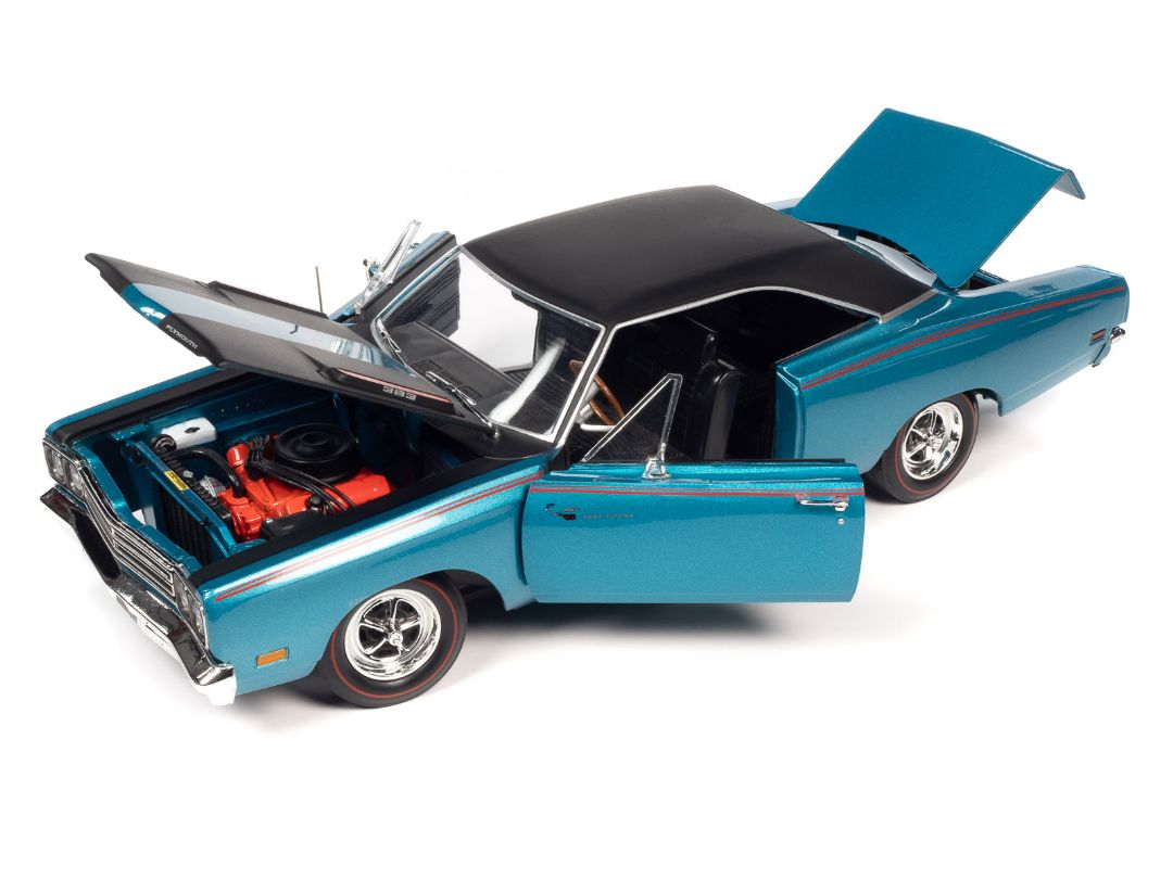 American Muscle 1/18 1969 Plymouth RR Hardtop - Q5 Turquoise