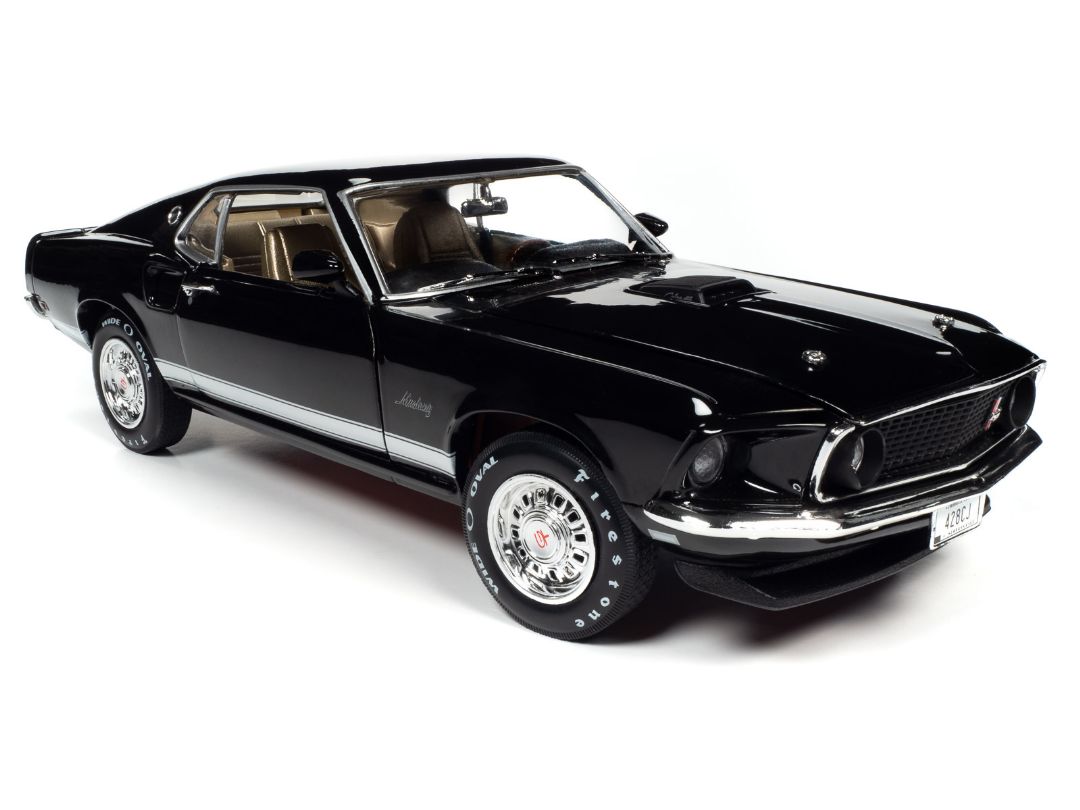 American Muscle 1/18 1969 Mustang GT 2+2 - Raven Black