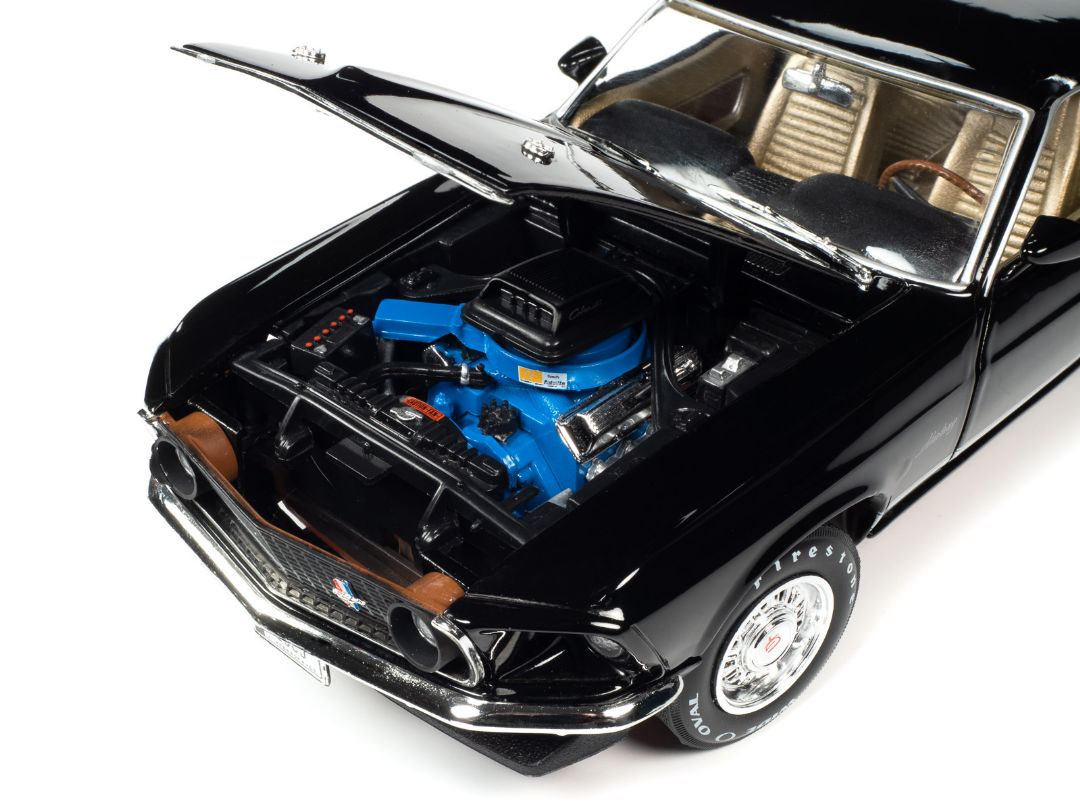 American Muscle 1/18 1969 Mustang GT 2+2 - Raven Black