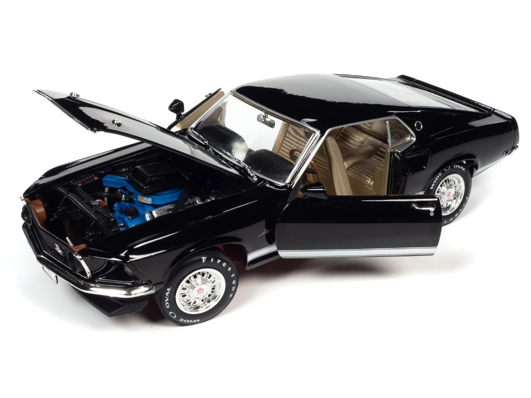 American Muscle 1/18 1969 Mustang GT 2+2 - Raven Black