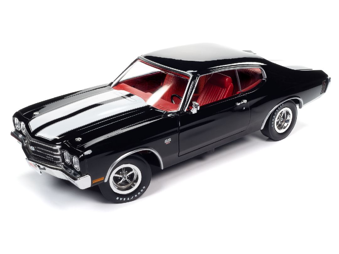 American Muscle 1/18 1970 Chevrolet Chevelle Hardtop-Tuxedo Blk