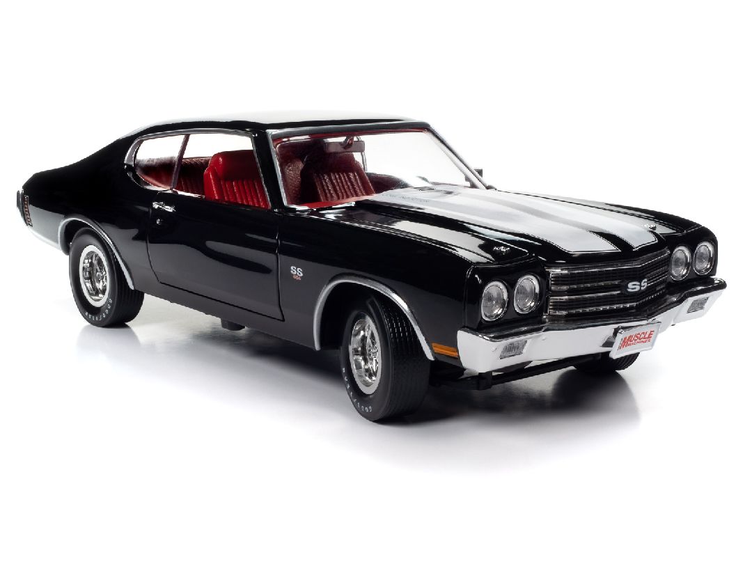 American Muscle 1/18 1970 Chevrolet Chevelle Hardtop-Tuxedo Blk