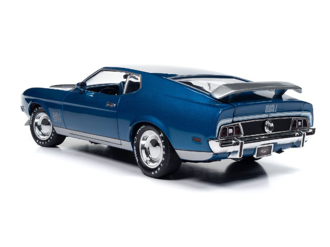 American Muscle 1/18 1971 Ford Mustang Mach 1 MCACN, Blue