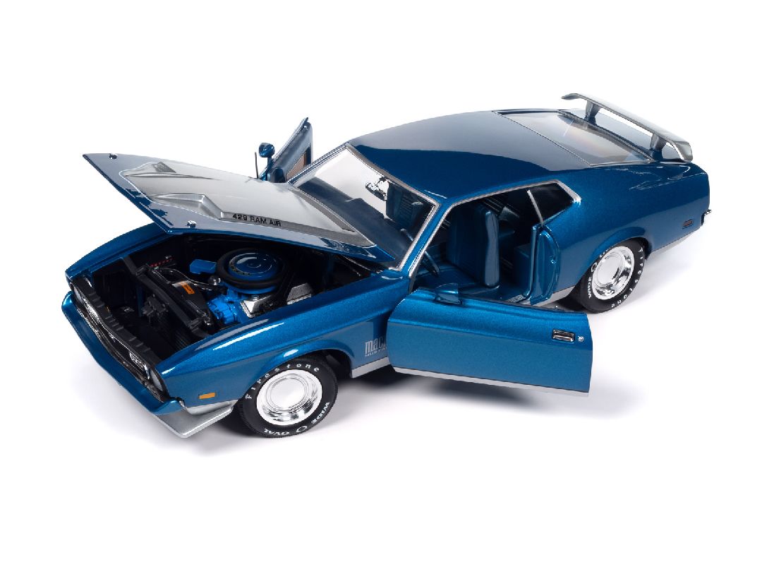 American Muscle 1/18 1971 Ford Mustang Mach 1 MCACN, Blue