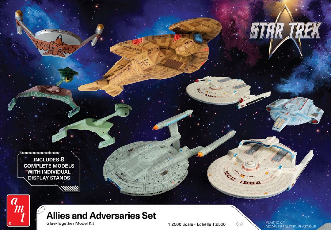 AMT 1/2500 Star Trek Adversaries & Allies Ship Set (Level 2) - Click Image to Close