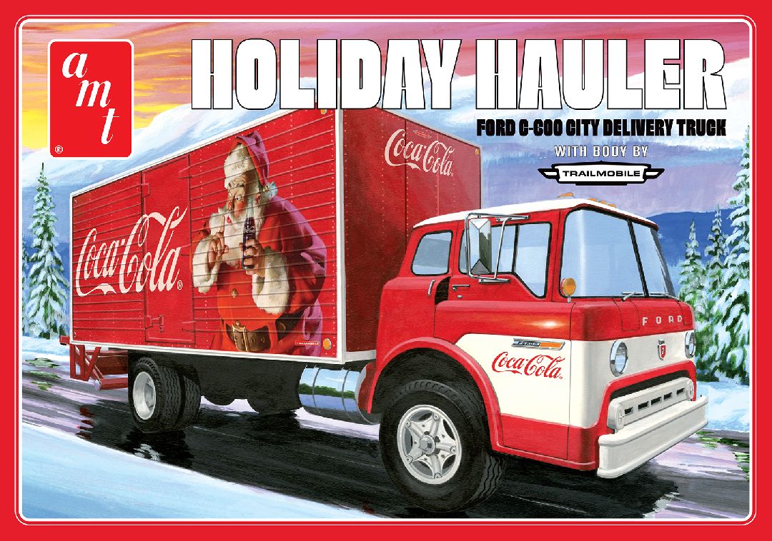 AMT 1/25 Ford C-600 City Holiday Delivery Truck Coca-Cola