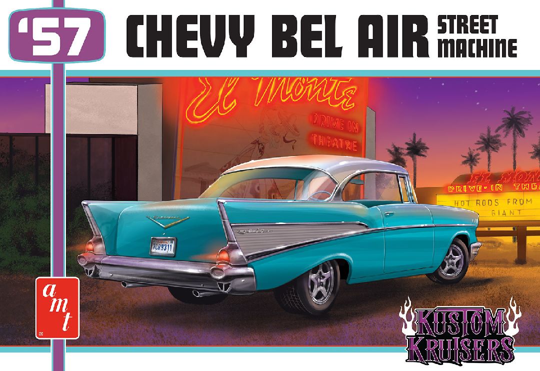 AMT 1/25 1957 Chevy Bel Air Street Machine Model Kit (Level 2)
