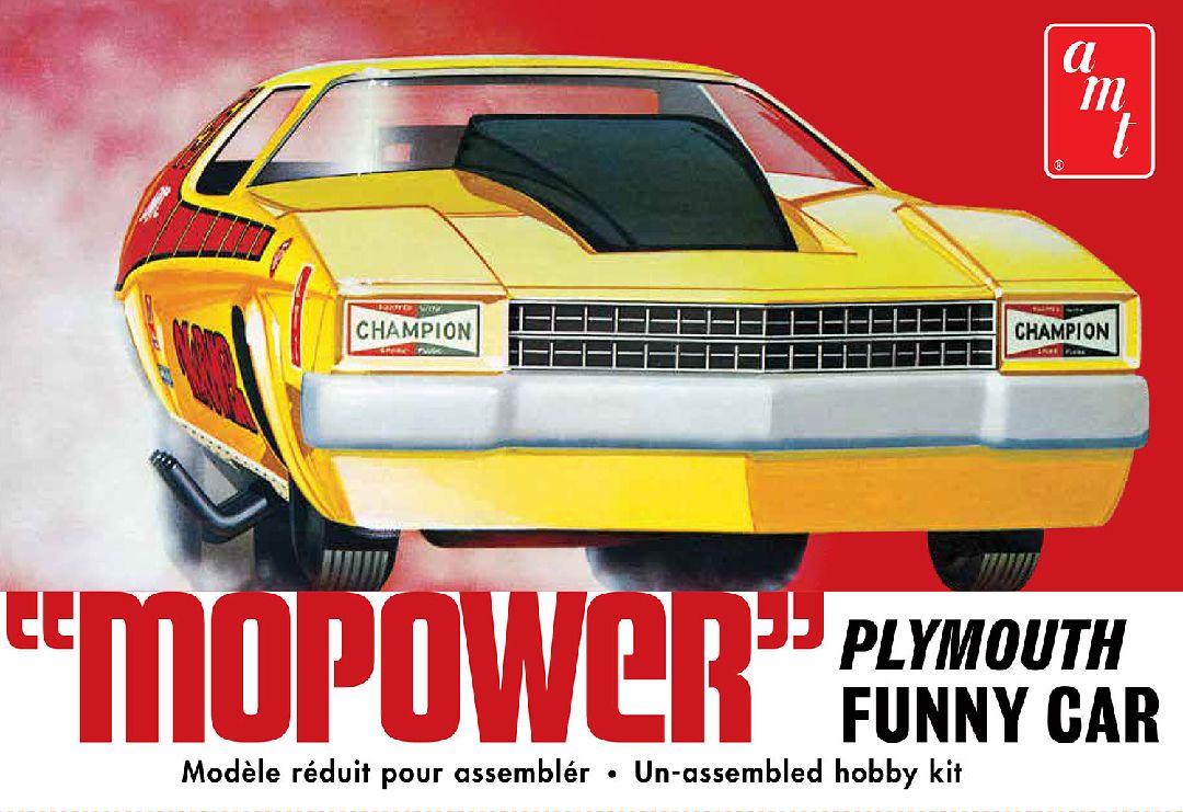 AMT "Mopower" Plymouth Funny Car 1/25 Model Kit (Level 2)