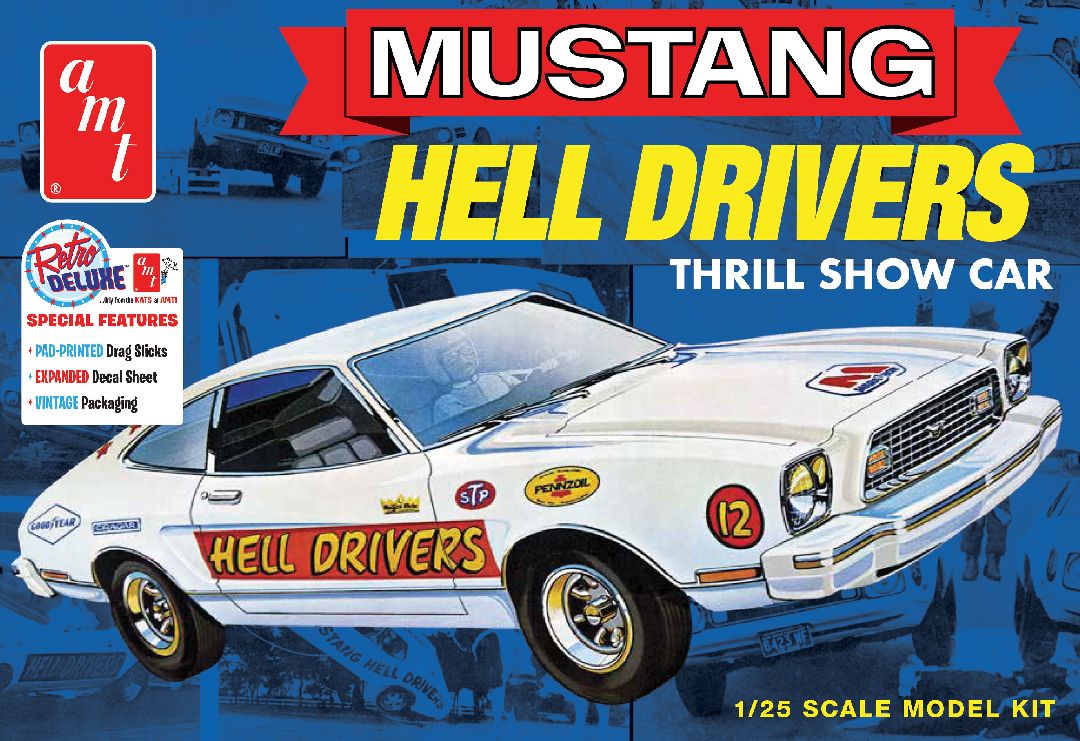 AMT 1977 Ford Mustang "Hells Drivers" 1/25 Model Kit (Level 2)