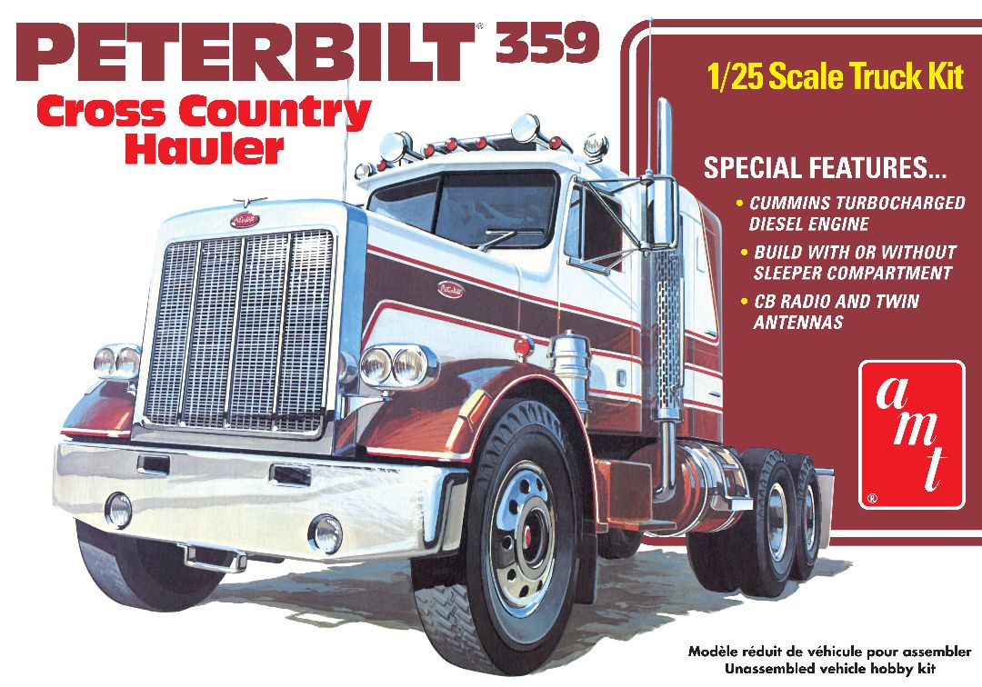 AMT Peterbilt 359 "Cross Country Hauler" 1/25 (Level 3)