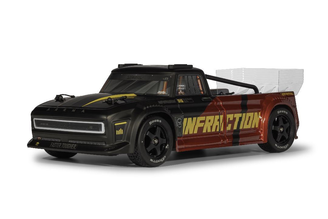 Arrma 1/8 INFRACTION 223S DSC 4X4 RTR Brushless - Black/Red Arrma 1/8 INFRACTION 223S DSC 4X4 RTR Brushless - Black/Red