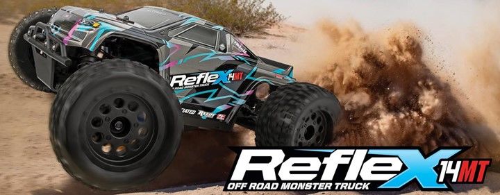 Team Associated Reflex 14MT RTR, Blue & Purple LiPo Combo