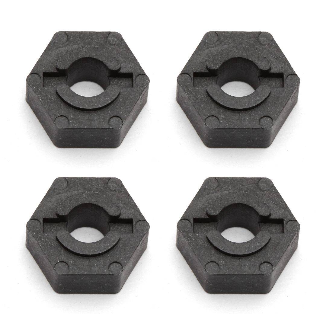 Team Associated Factory Team Molded Carbon Wheel Hex Adapters