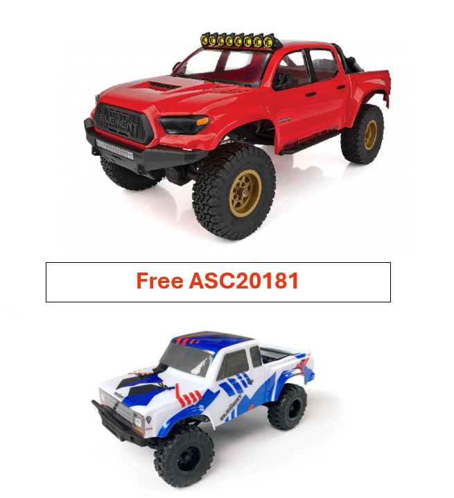 Enduro Trail Truck Knightwalker Red RTR. With Free ASC20181