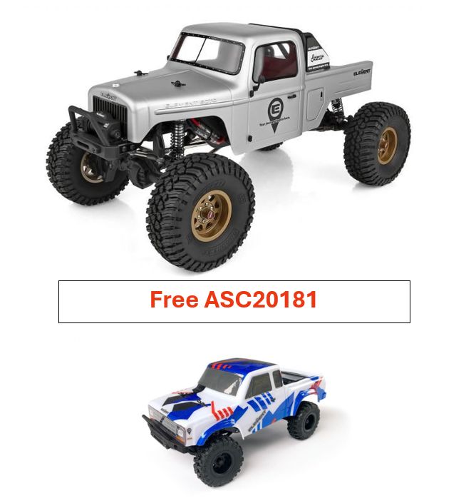 Enduro Trail Truck, Ecto Portal Gray RTR. With Free ASC20181