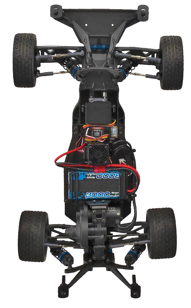 Team Associated SR10M Dirt Oval RTR LiPo Combo, Blue - Click Image to Close
