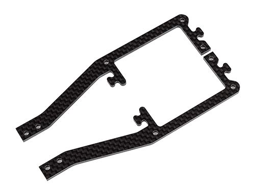 Team Associated SR10M Side Braces, carbon fiber