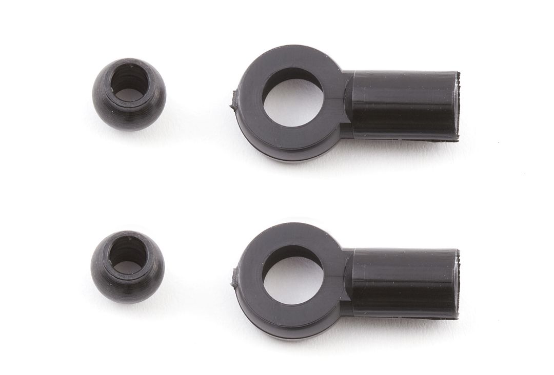 Team Associated Shock Rod Ends with Plastic Pivot Balls