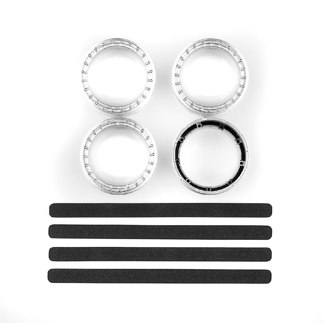 Team Associated FT Adjustable Wheel Rim, Silver