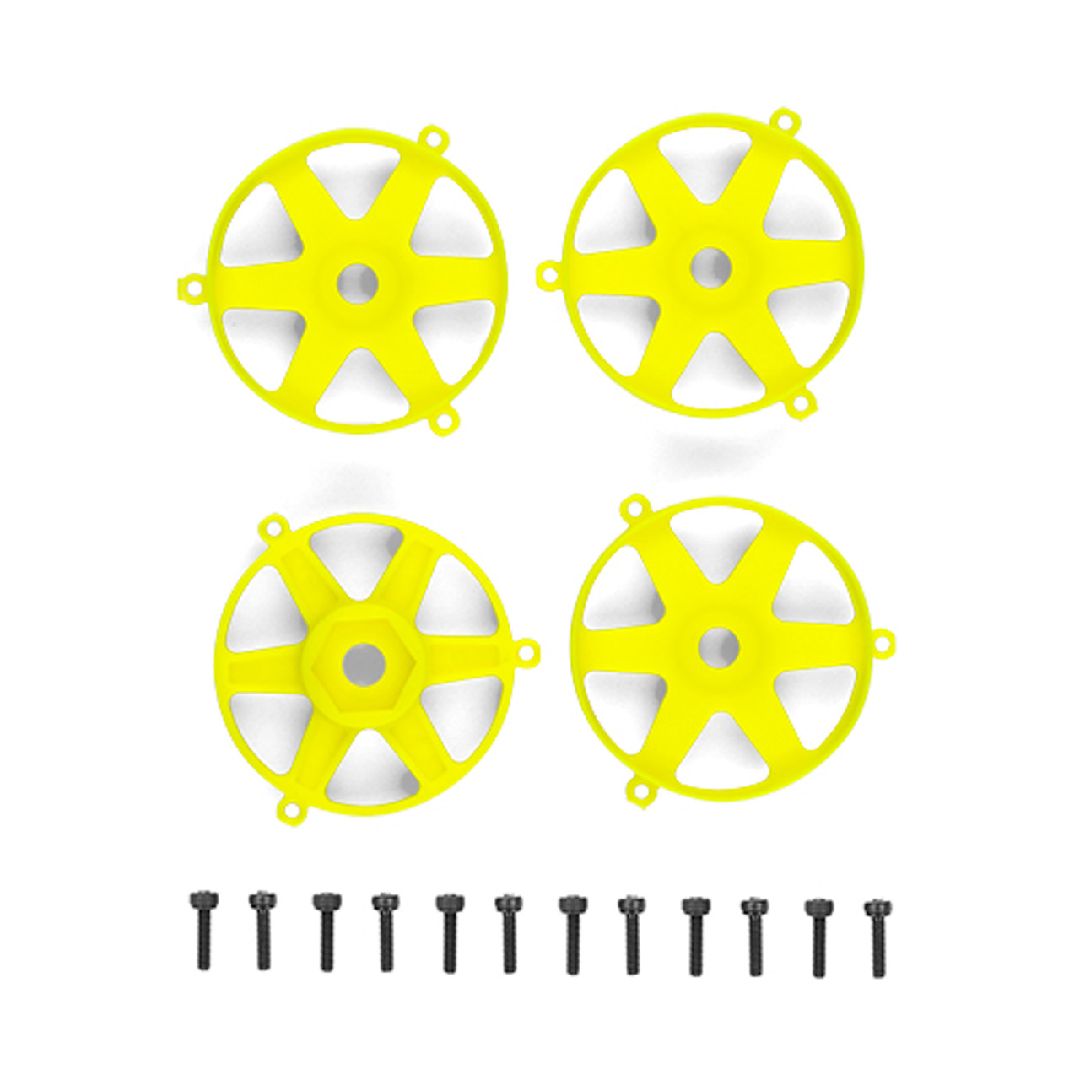 Team Associated FT Adjustable Wheel Face Plate, Flo Yellow