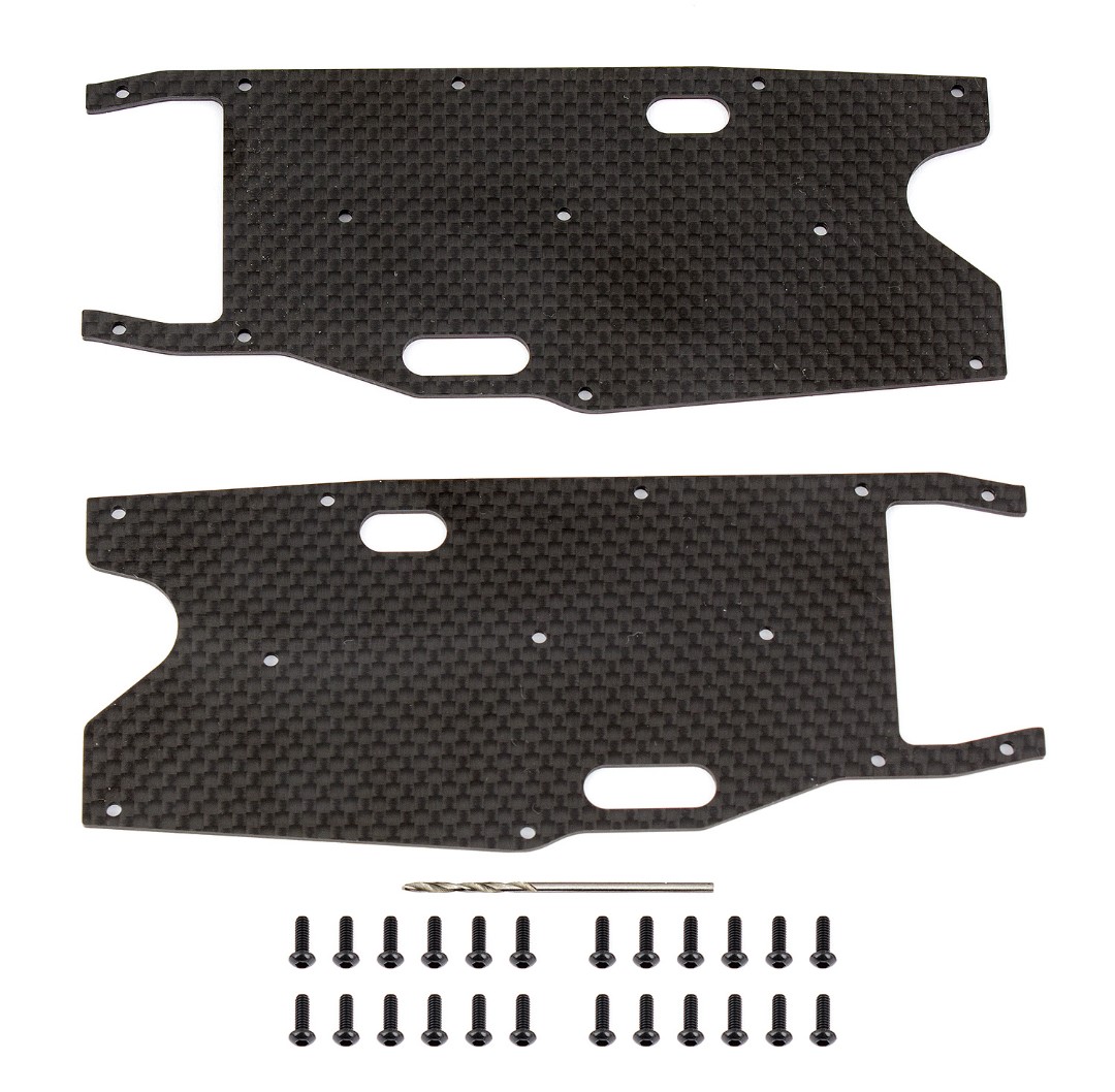 Team Associated RC8T3.1 FT Graphite Arm Stiffeners, rear