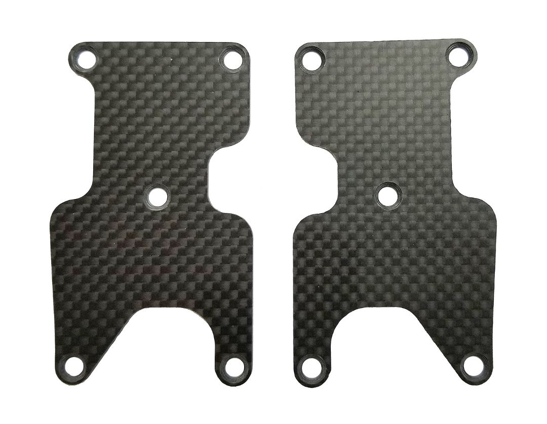 Team Associated RC8B3.2 FT Rear Suspension Arm Inserts, carbon fiber, 1.2mm