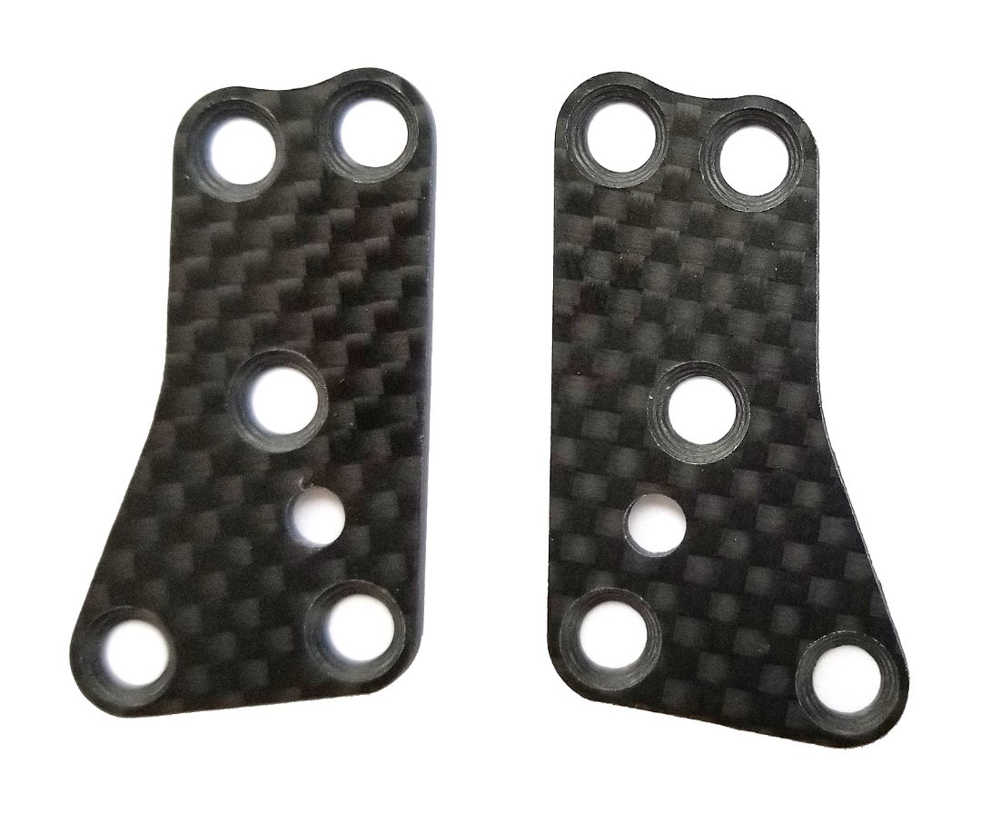 Team Associated RC8B3.2 FT Front Upper Suspension Arm Inserts, carbon fiber, 1.2mm