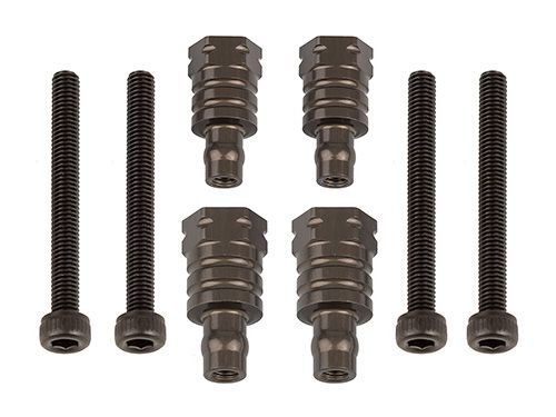 Team Associated RC8B4 FT Shock Bushings, 14mm & 17mm, aluminum-4