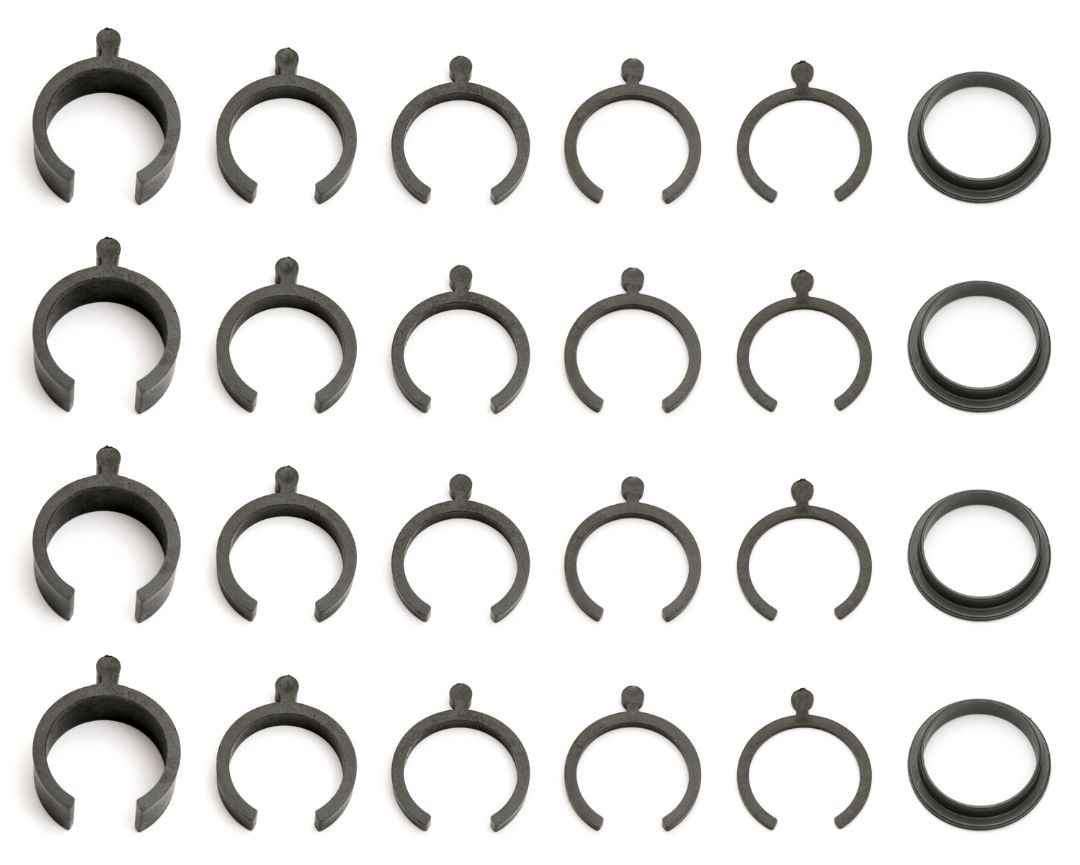 Team Associated 16MM RTR Preload Clips (4 each of 5 sizes)