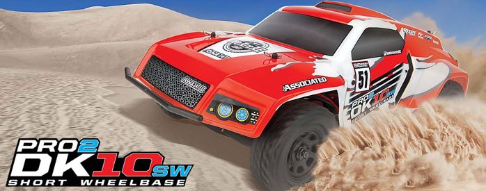 Team Associated Pro2 DK10SW Dakar Buggy RTR, Red/White