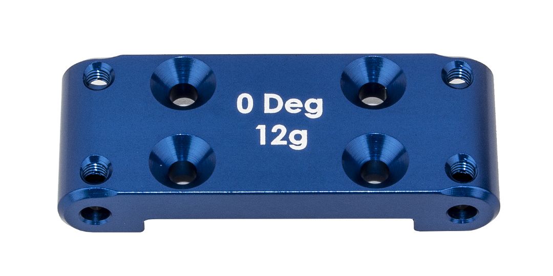 Team Associated RC10B6.4 Front Bulkhead [0], blue aluminum