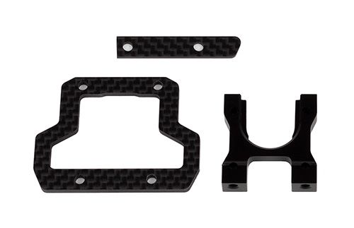 Team Associated RC10B74.2 Center Bulkhead and Brace Set, Decoupled Slipper