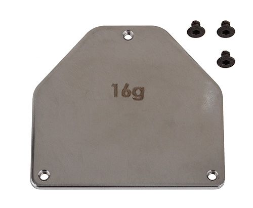 Team Associated RC10B7 FT Steel Servo Weight Plate, 16g - Click Image to Close